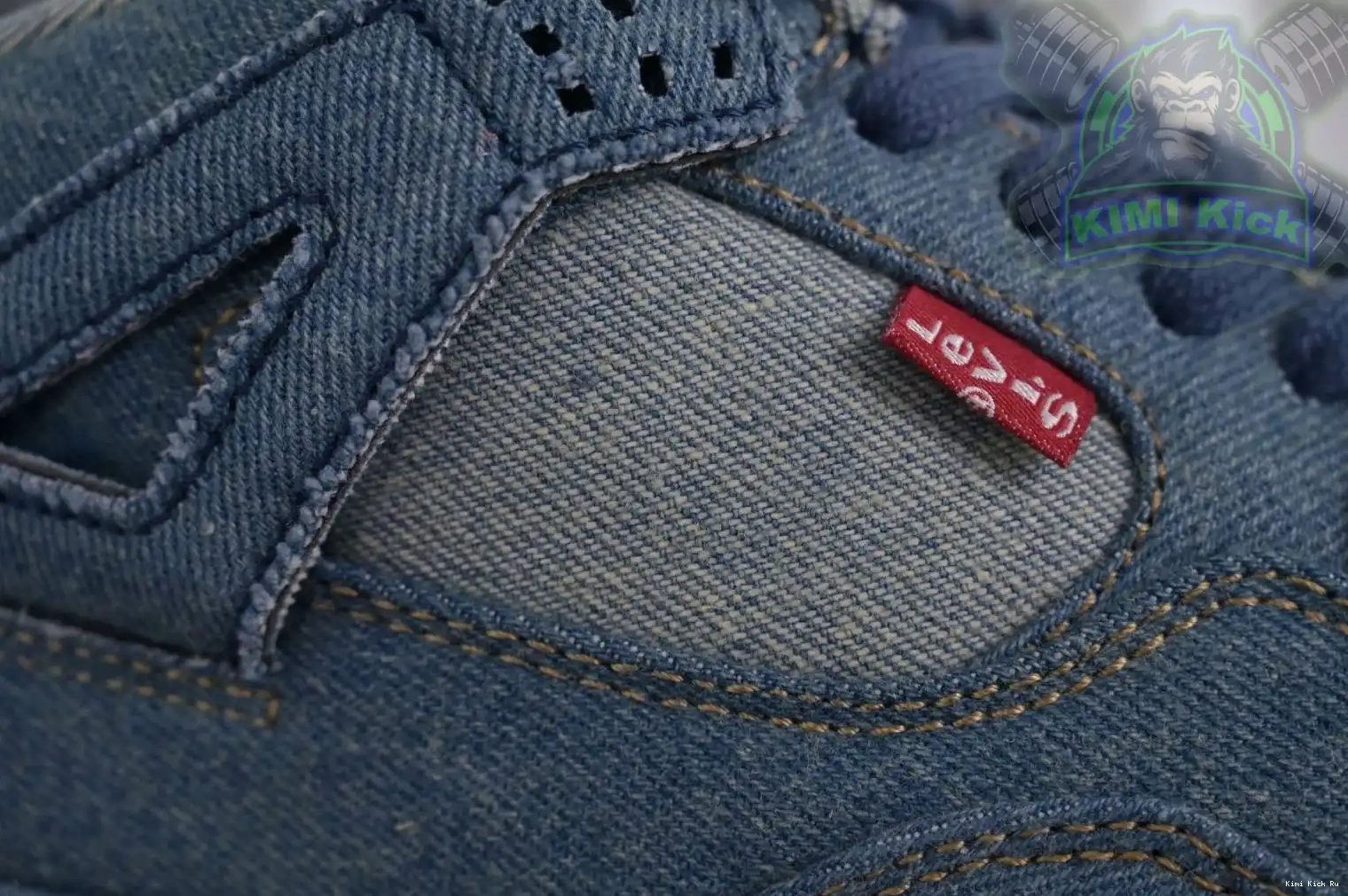 Jordan Air Kimikick Jordan 4 levis denim retro 0725